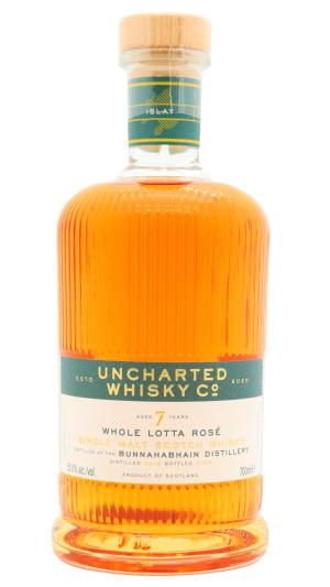 Bunnahabhain 7 year old Staoisha Uncharted Whisky Co Whole Lotta Rose Red Wine Cask Single Malt Scotch 2019 Whisky 70cl 55 ABV0