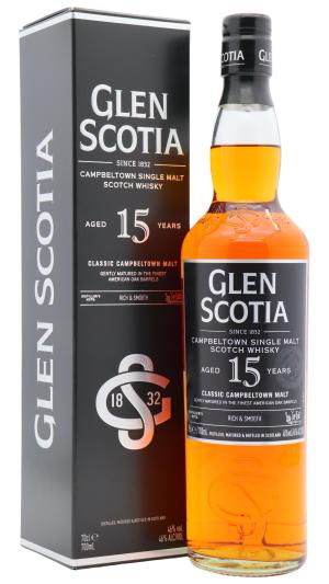 Glen Scotia 15 year old Campbeltown Single Malt Scotch Whisky 70cl 46 ABV