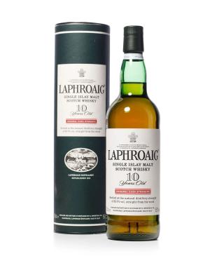 Laphroaig 10 Year Old Original Cask Strength Bottling with Tube