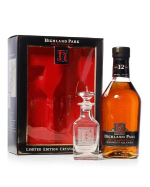 Highland Park 12 Year Old Nineties Crystal Decanter Set with Presentation Box