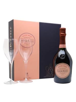 LaurentPerrier Rose Champagne 2 Glass Gift Set