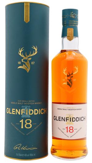 Glenfiddich 18 year old Speyside Single Malt Scotch Whisky 70cl 40 ABV