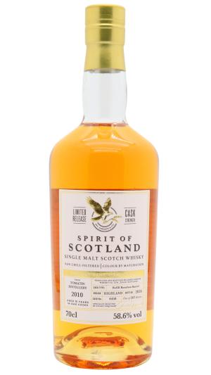 Tomatin 15 year old Spirits Of Scotland Single Cask 4450 2010 Whisky 70cl 586 ABV