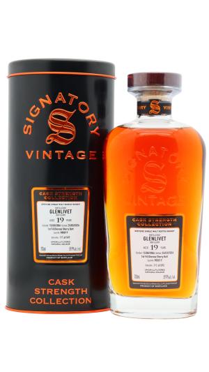 Glenlivet 19 year old Signatory Vintage Cask Strength Collection Single Sherry Cask 900819 2006 Whisky 70cl 599 ABV