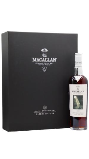 The Macallan 20 year old Masters Of Photography Albert Watson Single Malt Scotch 1990 Whisky 70cl 43 ABV