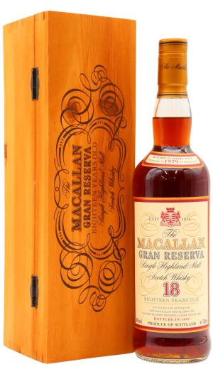 The Macallan 18 year old 1997 Release Gran Reserva Highland Single Malt Scotch 1979 Whisky 70cl 40 ABV