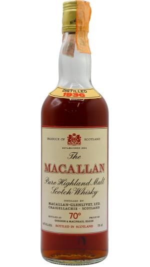 The Macallan Pure Highland Malt Scotch 1936 Whisky 75cl 43 ABV