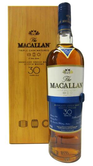 The Macallan 30 year old Fine Oak Triple Cask Matured Highland Single Malt Whisky 70cl 43 ABV