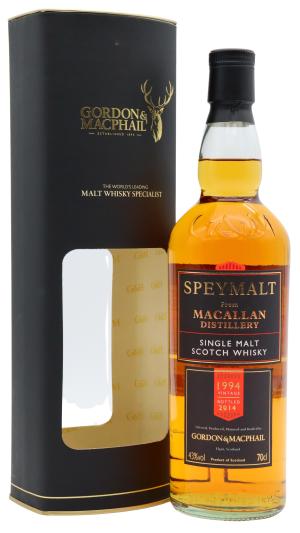 The Macallan 20 year old Speymalt Single Malt Scotch 1994 Whisky 70cl 43 ABV
