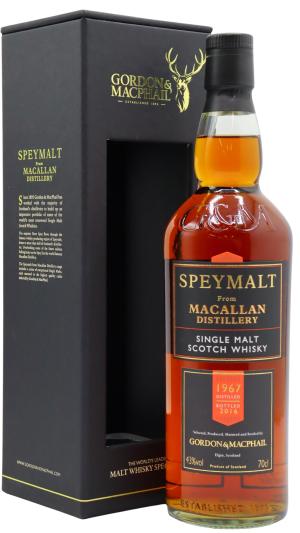 The Macallan 49 year old Speymalt Single Malt Scotch 1967 Whisky 70cl 43 ABV