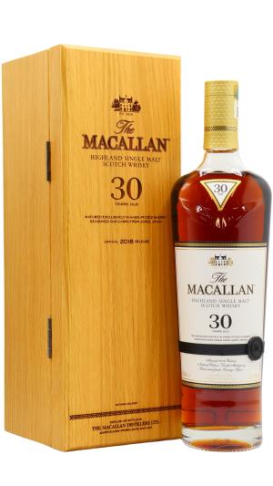The Macallan 30 year old 2018 Release Sherry Oak Highland Single Malt Scotch Whisky 70cl 43 ABV