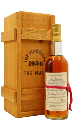 The Macallan 30 year old Single Highland Malt Scotch 1950 Whisky 75cl 43 ABV
