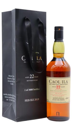 Caol Ila 22 year old Feis Ile 2019 Islay Single Malt Scotch Whisky 70cl 584 ABV