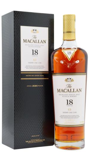The Macallan 18 year old 2020 Release Sherry Oak Highland Single Malt Scotch Whisky 70cl 43 ABV