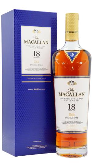 The Macallan 18 year old 2020 Release Double Cask Highland Single Malt Scotch Whisky 70cl 43 ABV