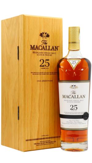 The Macallan 25 year old 2020 Release Sherry Oak Highland Single Malt Scotch Whisky 70cl 43 ABV