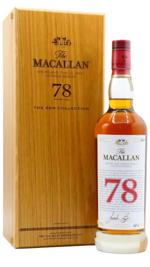 The Macallan 78 year old The Red Collection Highland Single Malt Scotch Whisky 70cl 422 ABV