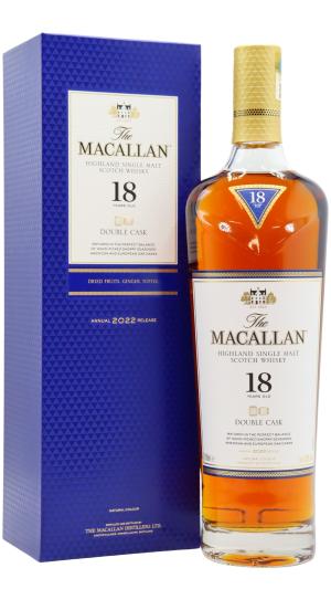 The Macallan 18 year old 2022 Release Double Cask Highland Single Malt Scotch Whisky 70cl 43 ABV