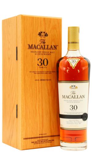 The Macallan 30 year old 2022 Release Sherry Oak Highland Single Malt Scotch Whisky 70cl 43 ABV