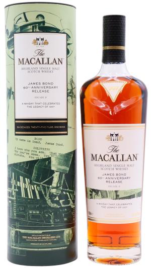 The Macallan James Bond 60th Anniversary Release Decade II Single Malt Scotch Whisky 70cl 437 ABV