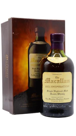 The Macallan 1851 Inspiration Replica Single Malt Scotch Whisky 70cl 413 ABV Asian Edition