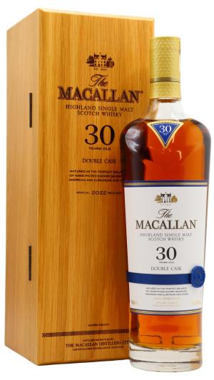The Macallan 30 year old 2022 Release Double Cask Highland Single Malt Scotch Whisky 70cl 43 ABV