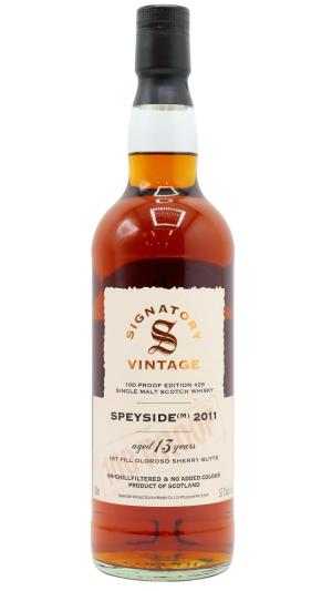 The Macallan 13 year old Signatory Vintage 100 Proof Batch 29 Single Malt Scotch 2011 Whisky 70cl 571 ABV