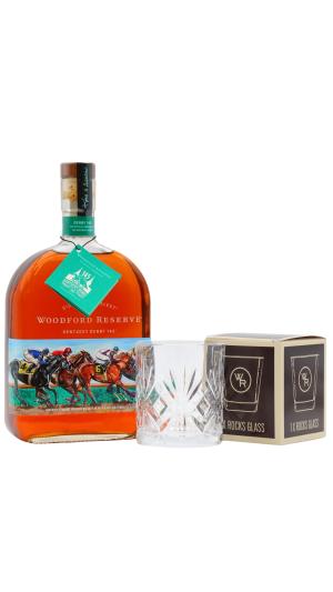 Woodford Reserve Kentucky Derby 145 Kentucky Straight Bourbon Whiskey 100cl 452 ABV 1 Litre Includes Branded Glass