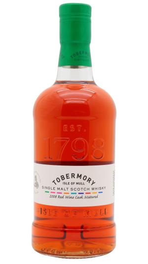 Tobermory 14 year old Red Wine Cask Matured Single Malt Scotch 2008 Whisky 70cl 577 ABV