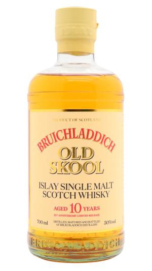 Bruichladdich 10 year old 25th Anniversary Old Skool Islay Single Malt Scotch Whisky 70cl 50 ABV0