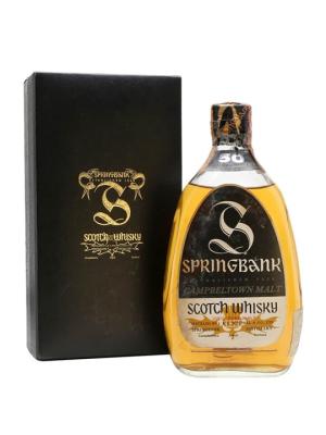 Springbank 50 Year Old Bot1960s Campbeltown Whisky