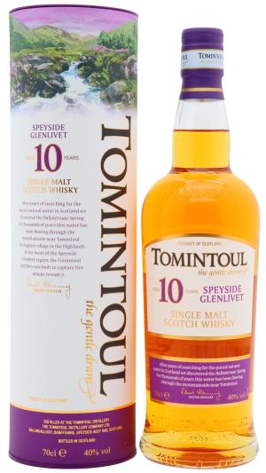 Tomintoul 10 year old Speyside Single Malt Scotch Whisky 70cl 40 ABV