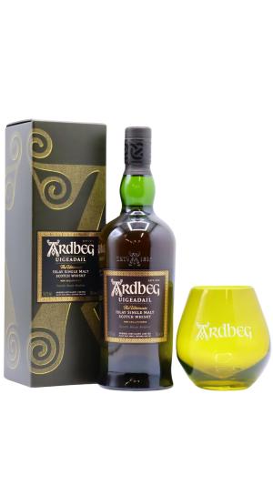 Ardbeg Uigeadail Islay Single Malt Scotch Whisky 70cl 542 ABV Includes Branded Glass