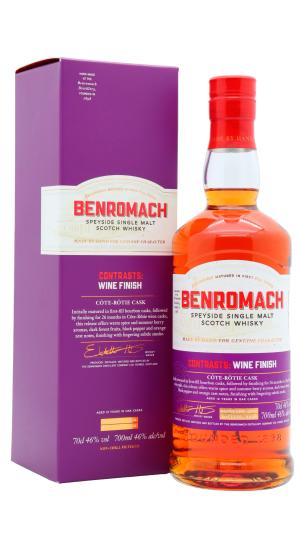 Benromach 12 year old Contrasts CteRtie Wine Cask Finish Single Malt Scotch 2014 Whisky 70cl 46 ABV