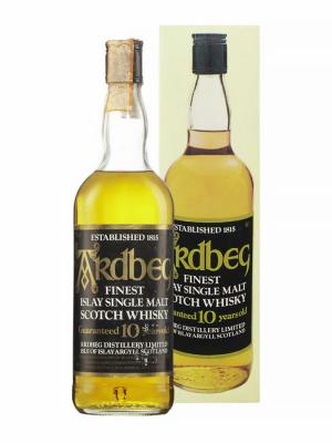 ARDBEG 10 ans Black Label Clear Glass Spirit Import Of
