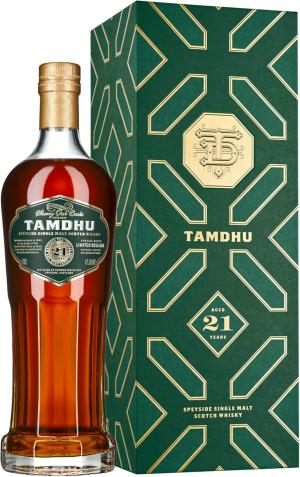 Tamdhu 21 Year Old 70cl 475 ABV Speyside Single Malt Scotch Whisky Matured Exclusively in Hand Selected Sherry Casks Natural Colour Ideal for Gifting and Collecting