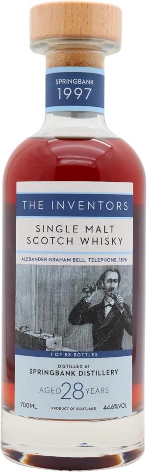 Springbank 28 year old Whisky Business The Inventors Alexander Graham Bell Single Cask 332 1997 Whisky 70cl 446 ABV