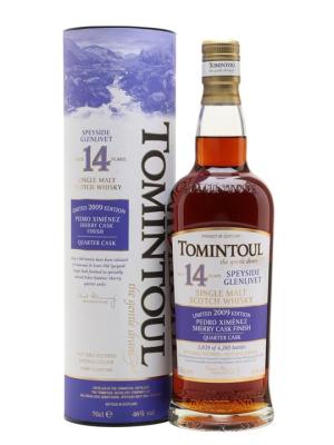 Tomintoul 2009 14 Year Old PX Quarter Cask Finish Speyside Whisky