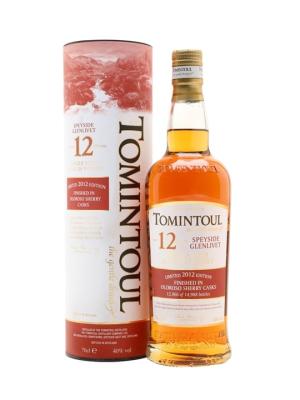 Tomintoul 2012 12 Year Old Oloroso Sherry Finish Speyside Whisky