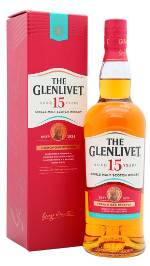 Glenlivet 15 year old French Oak Speyside Single Malt Scotch Whisky 70cl 40 ABV