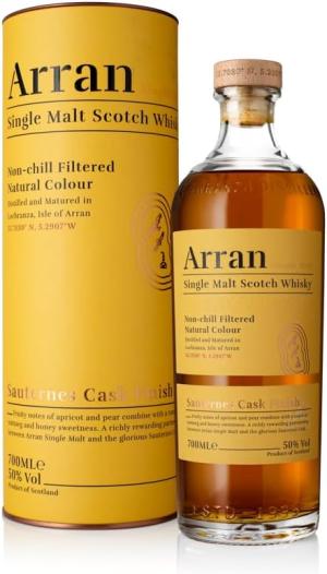 Arran Sauternes Cask Finish Single Malt Whisky 70cl 50 ABV Premium Single Malt Scotch Limited Edition Isle Of Arran