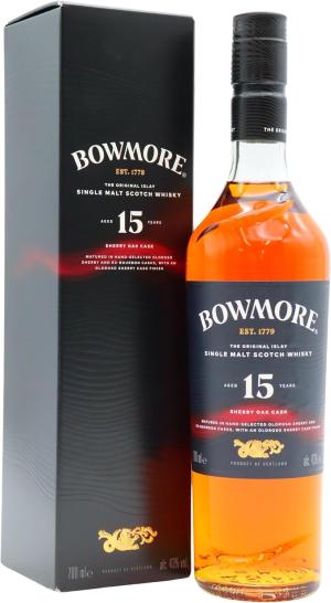 Bowmore 15 Year Old Sherry Oak Cask Islay Single Malt Scotch Whisky