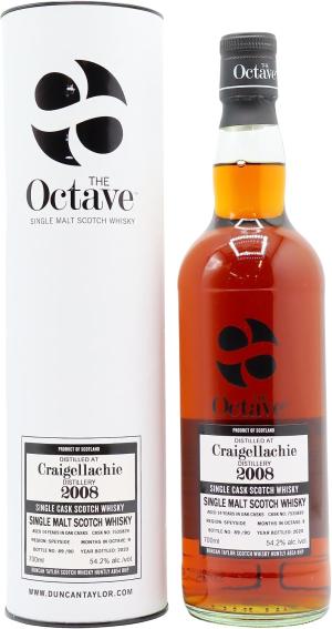 Craigellachie 14 year old The Octave Single Sherry Cask 7535829 2008 Whisky 70cl 542 ABV