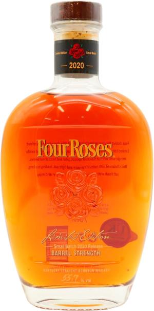 Four Roses Small Batch Barrel Strength 2020 Bourbon 12 year old Whiskey 70cl 557 ABV