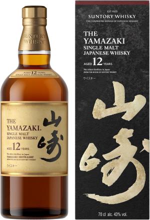 Suntory Japanese Whisky Yamazaki 12 Year Old Japanese Oak Casks Sweet Ginger Cinnamon Long Finish 70 cl 43 ABV