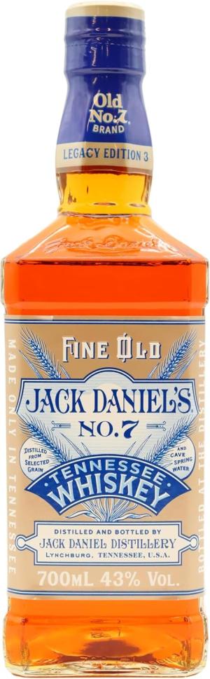 Jack Daniels Old No 7 Legacy Edition 3 Tennessee Whiskey 70cl 43 ABV Unboxed