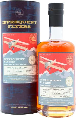 Benriach 13 year old Infrequent Flyers Single Cask 2376 2011 Whisky 70cl 57 ABV
