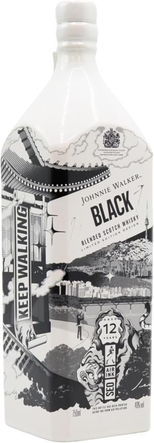 Johnnie Walker Black Label AirInk Seoul Edition 12 year old Whisky 75cl 40 ABV