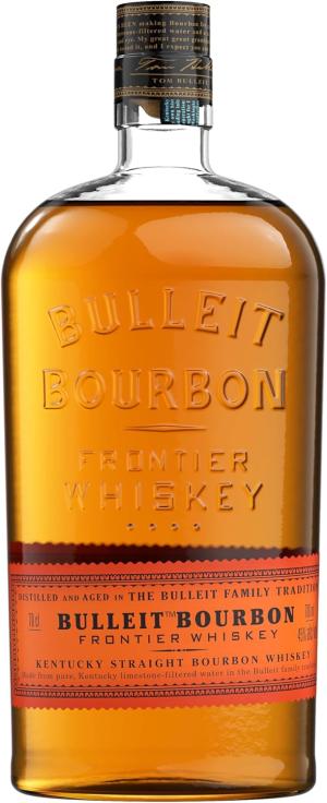 Bulleit Bourbon Frontier Whiskey 45 vol 70cl American Bourbon Whiskey Subtle Complex Iconic Frontier Inspired Bottle for Cocktails and American Drinks