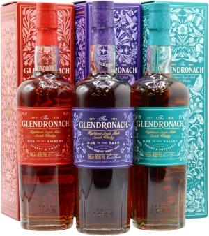 Glendronach Masters Anthology Collection Single Malt Scotch Whisky 70cl 508 ABV Bundle
